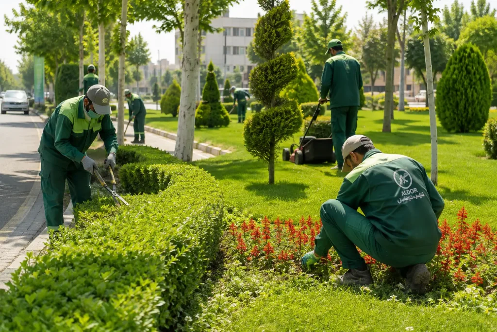 از طراحی تا نگهداری مستمر فضای سبز